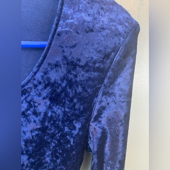 Vintage - All That Jazz - Blue Velvet Dress - NWT - Picture 3 of 7